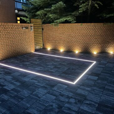 Oświetlenie LED kostki brukowej